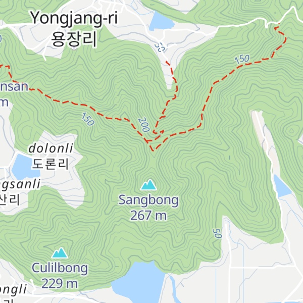 Map of Yongjangsanseong
