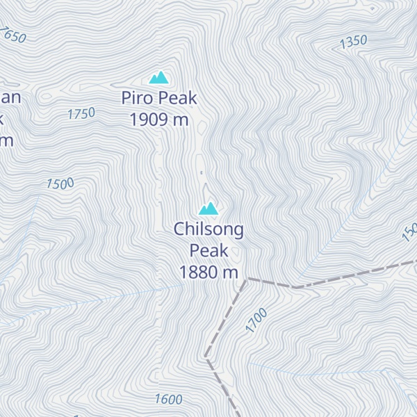 Map of Chilsong Peak
