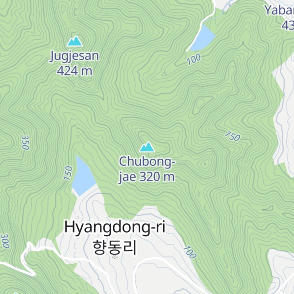 Map of Chubong-jae