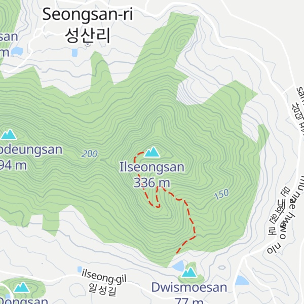 Map of Ilseongsan