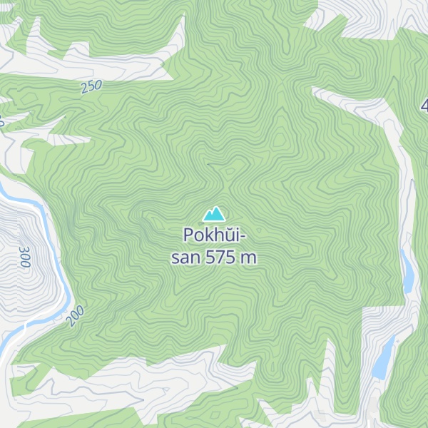 Map of Pokhŭi-san