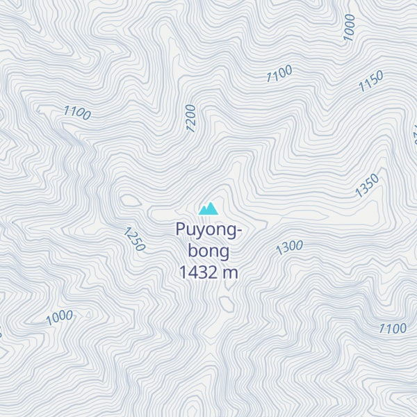 Map of Puyong-bong