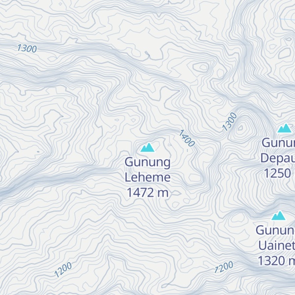 Map of Gunung Leheme