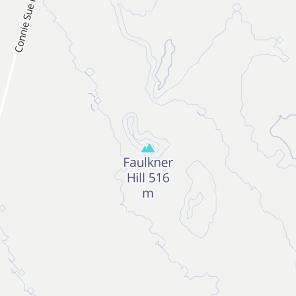 Map of Faulkner Hill