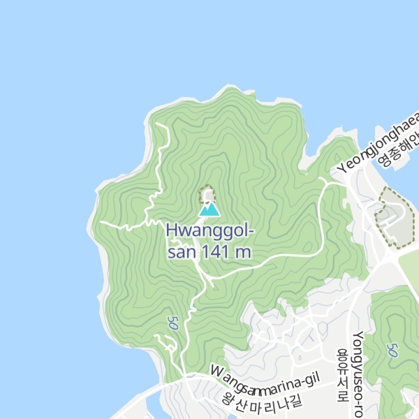 Map of Hwanggol-san