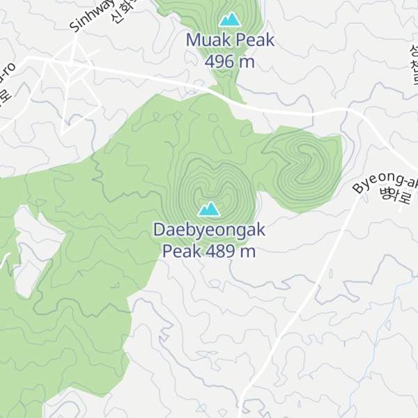 Map of Daebyeongak Peak