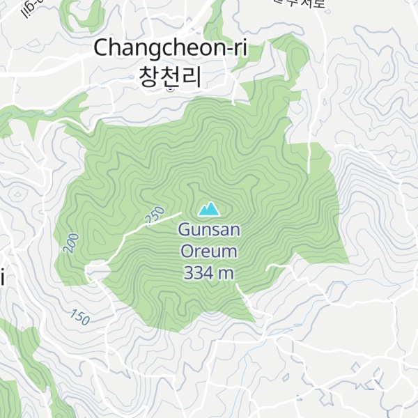 Map of Gunsan Oreum