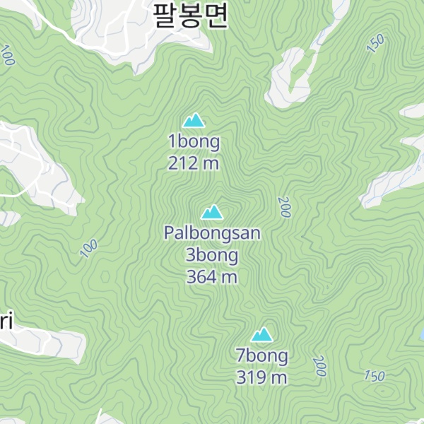Map of Palbongsan 3bong