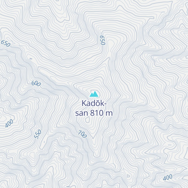 Map of Kadŏk-san