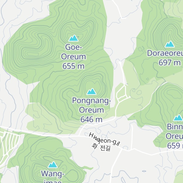 Map of Pongnang-Oreum