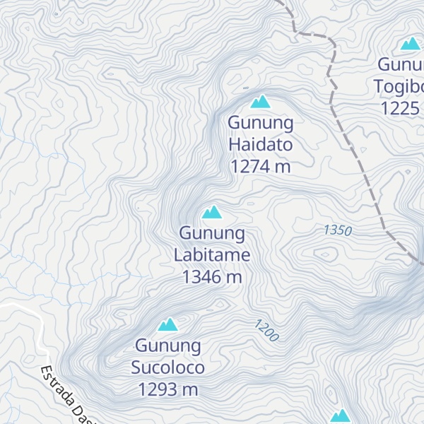 Map of Gunung Labitame