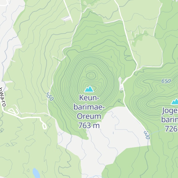 Map of Keun-barimae-Oreum