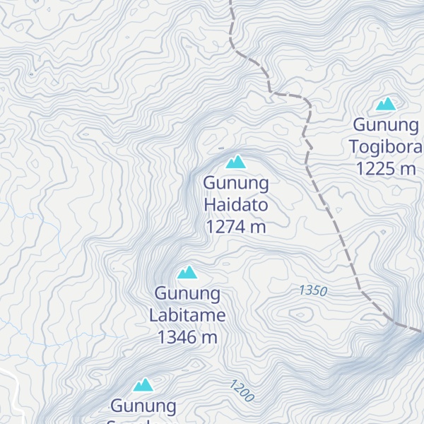 Map of Gunung Uaulobo