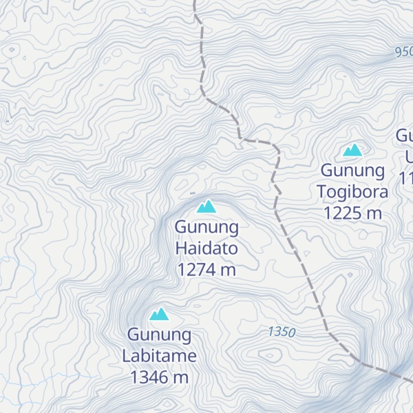 Map of Gunung Haidato