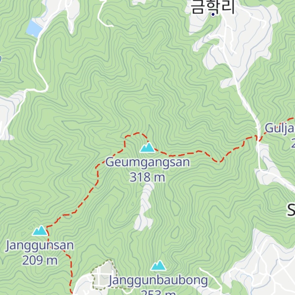 Map of Geumgangsan
