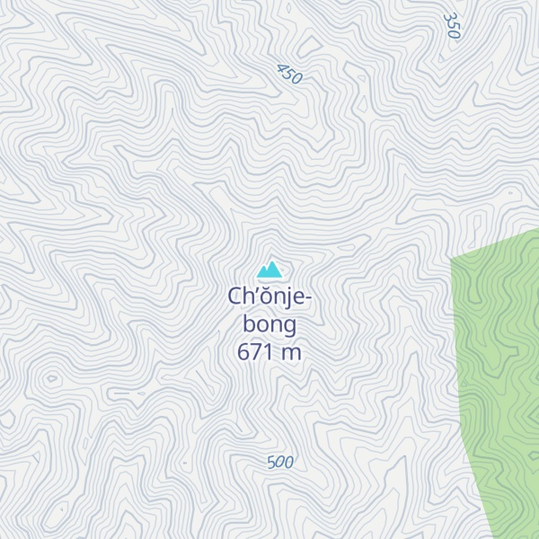 Map of Ch’ŏnje-bong
