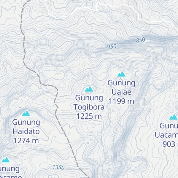 Map of Gunung Togibora