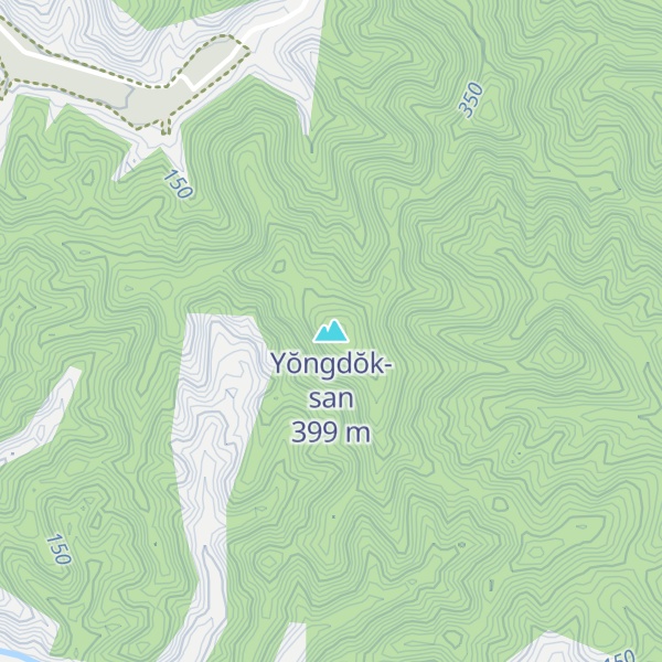 Map of Yŏngdŏk-san