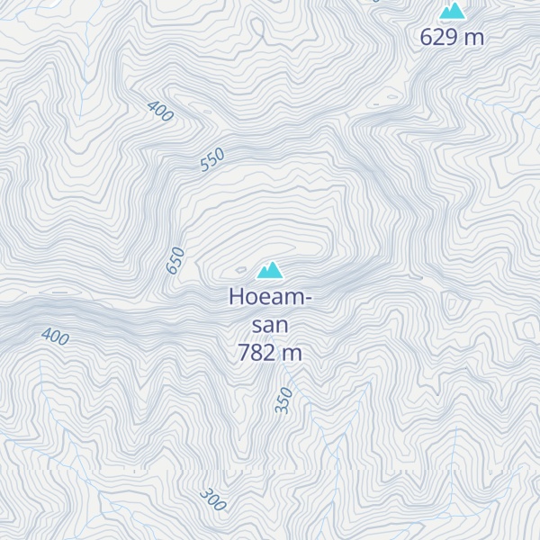 Map of Hoeam-san