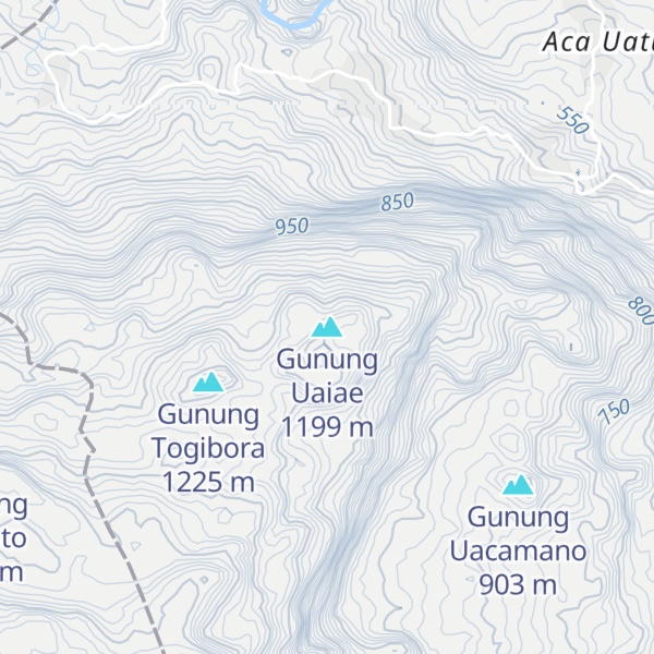 Map of Gunung Uaiae