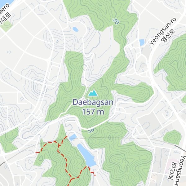 Map of Daebagsan