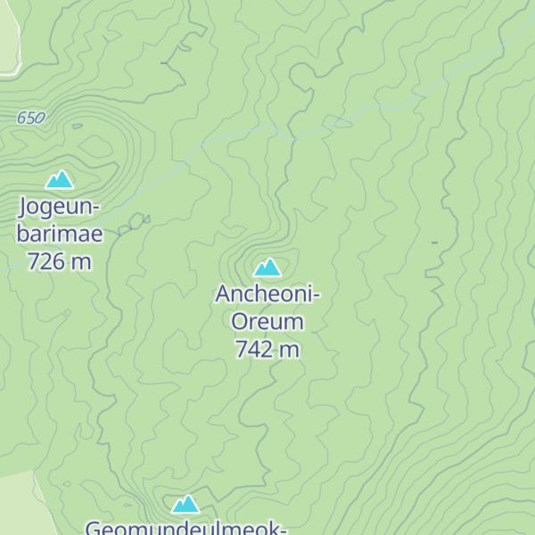 Map of Ancheoni-Oreum