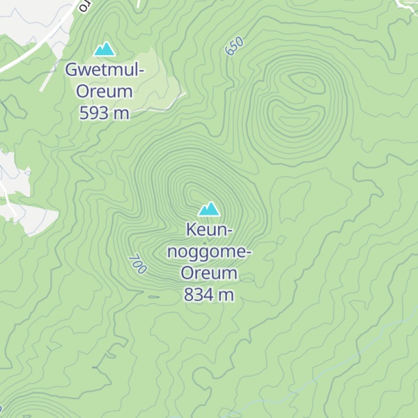 Map of Keun-noggome-Oreum