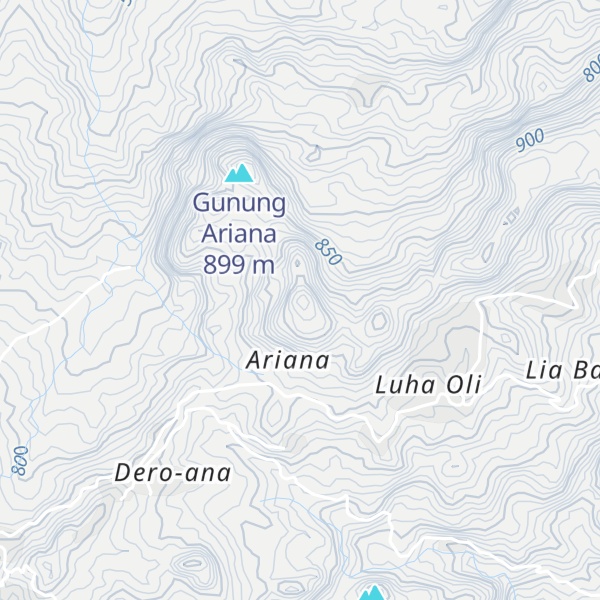 Map of Gunung Caicoli