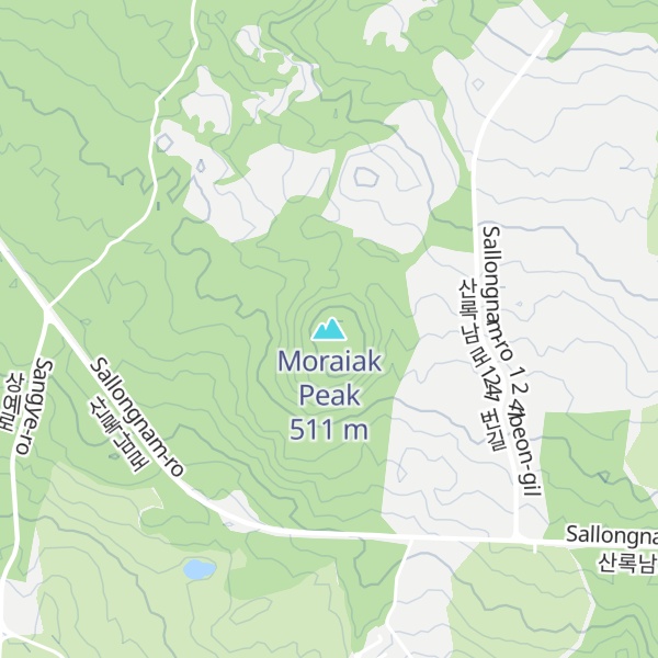 Map of Moraiak Peak
