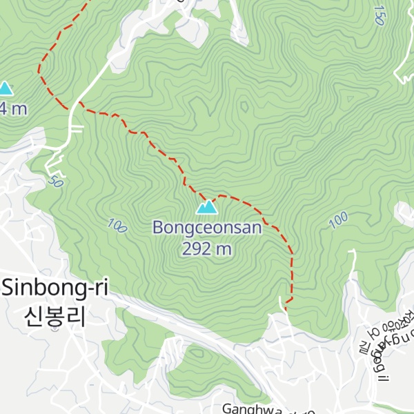Map of Bongceonsan