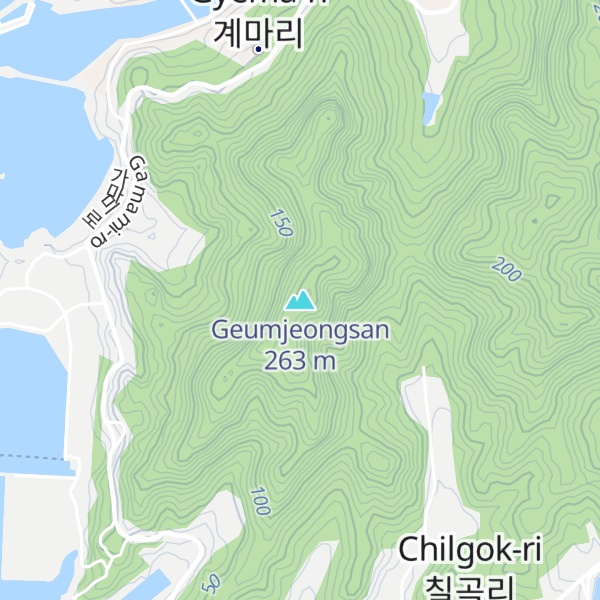 Map of Geumjeongsan