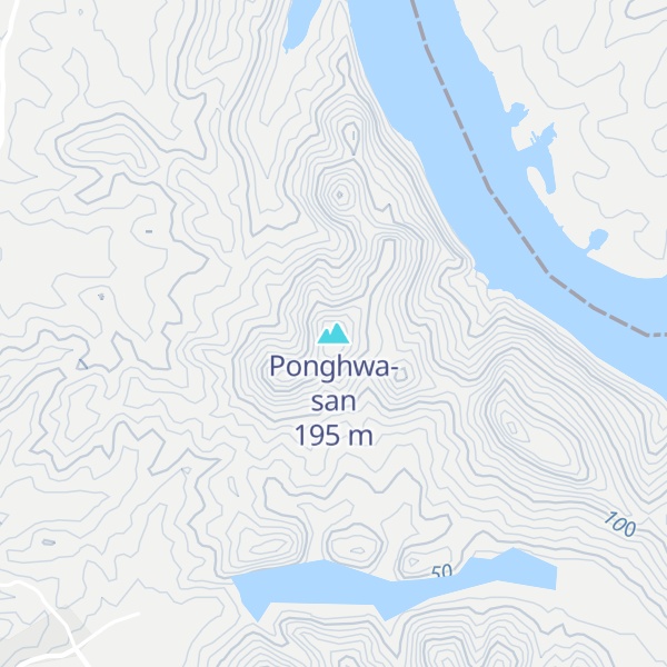 Map of Ponghwa-san
