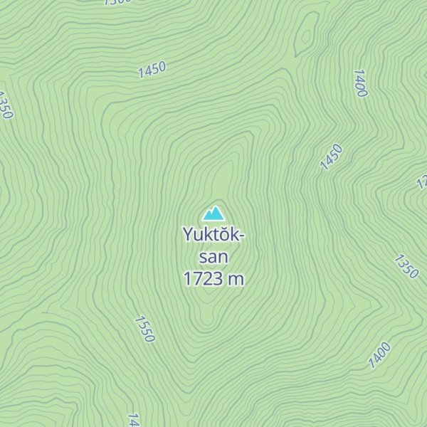 Map of Yuktŏk-san
