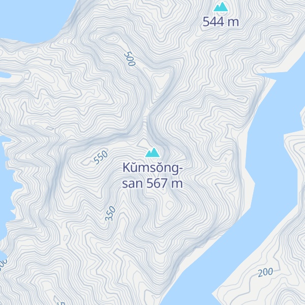 Map of Kŭmsŏng-san