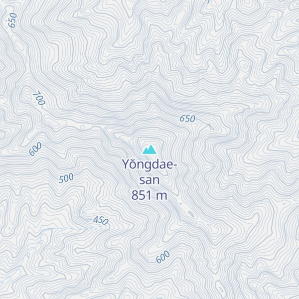 Map of Yŏngdae-san