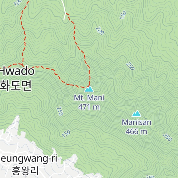 Map of Mt. Mani