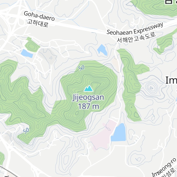 Map of Jijeogsan