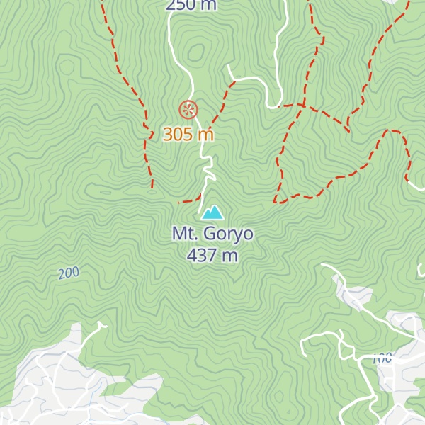Map of Mt. Goryo