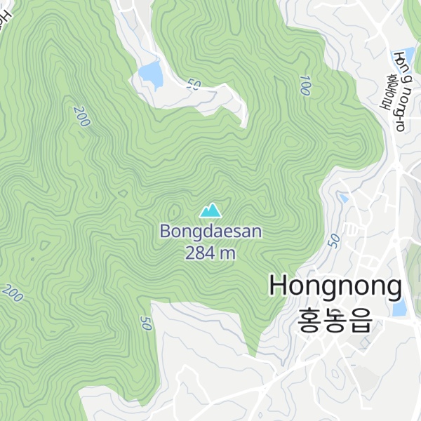 Map of Bongdaesan
