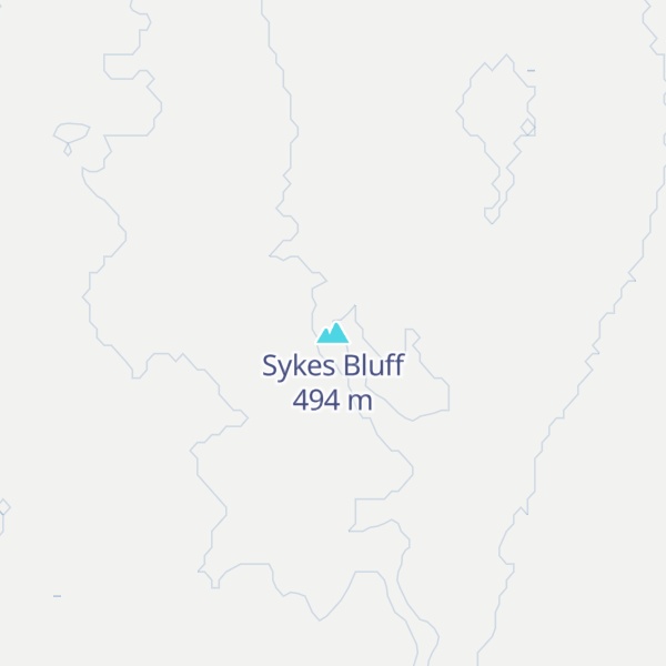 Map of Sykes Bluff