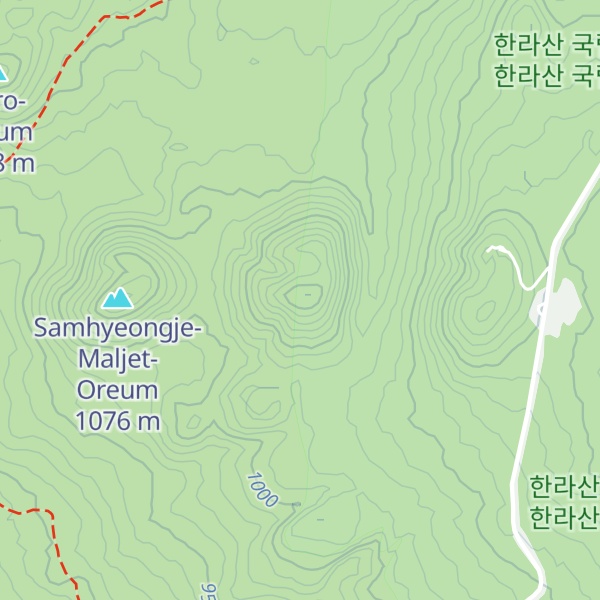 Map of Samhyeongje-Saet-Oreum