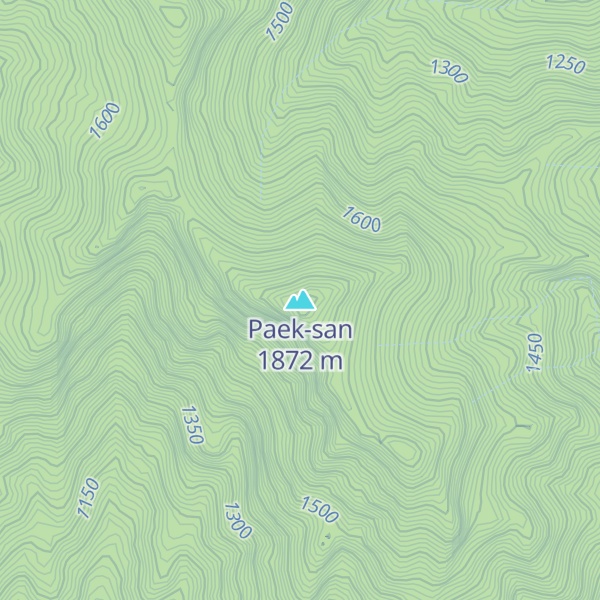 Map of Paek-san