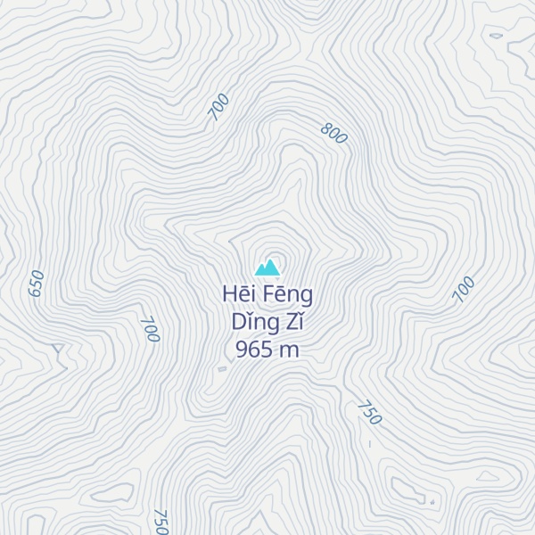Map of Hēi Fēng Dǐng Zǐ