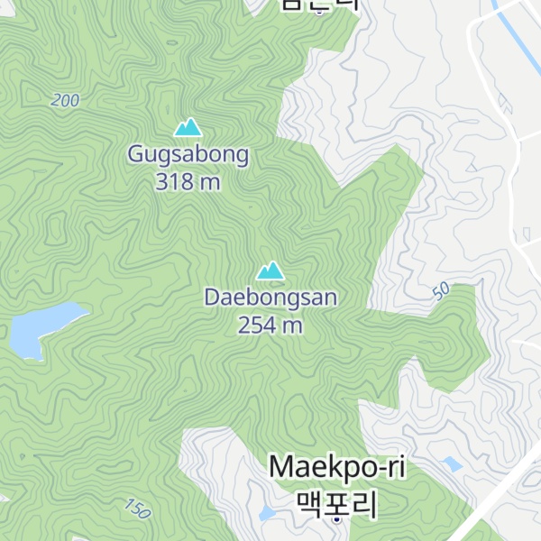 Map of Daebongsan