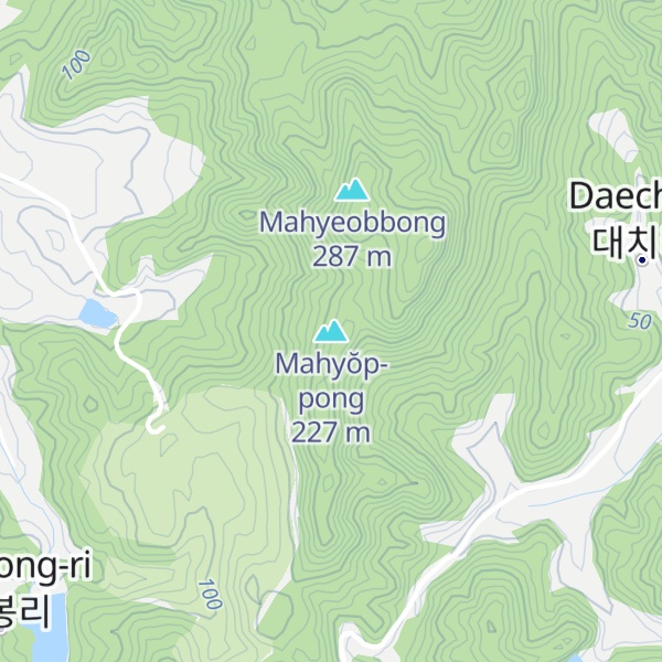 Map of Mahyŏp-pong