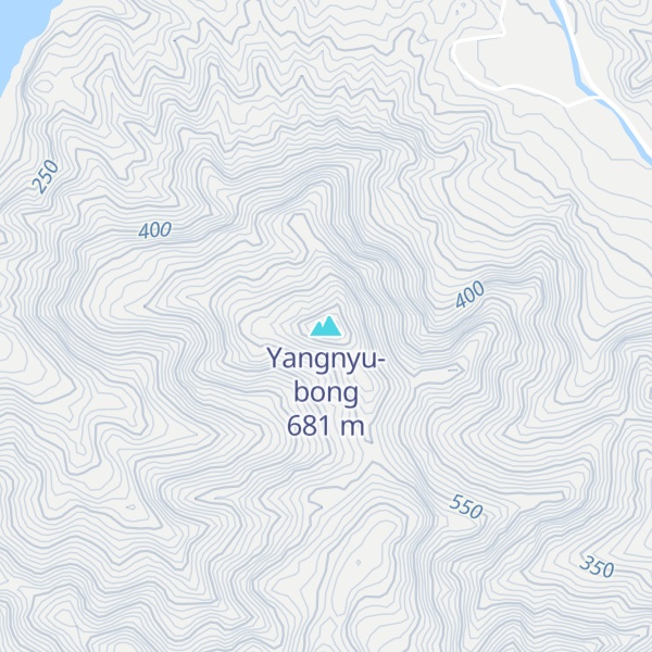 Map of Yangnyu-bong