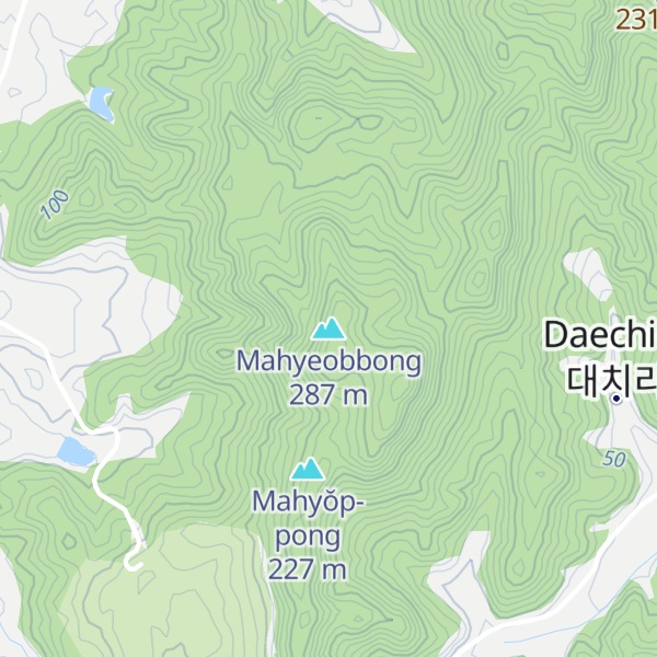Map of Mahyeobbong