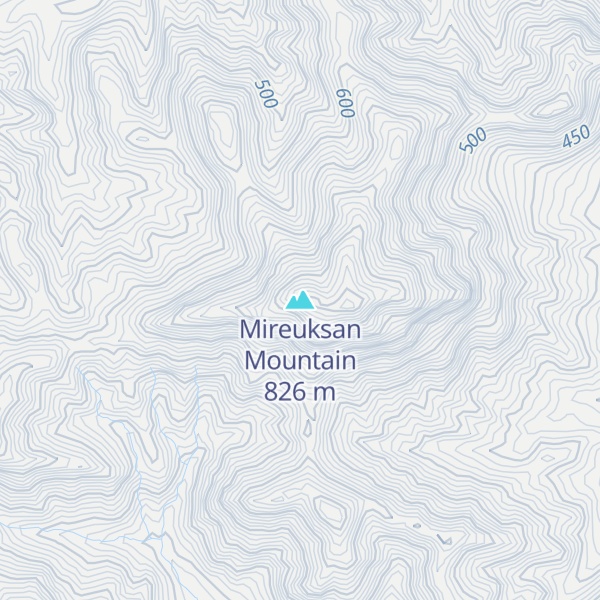 Map of Mireuksan Mountain