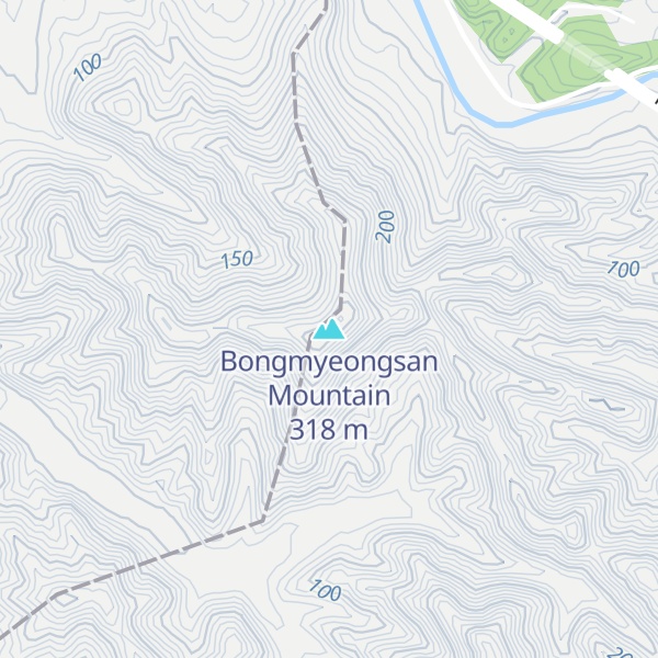 Map of Bongmyeongsan Mountain