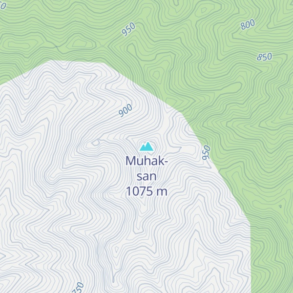 Map of Muhak-san